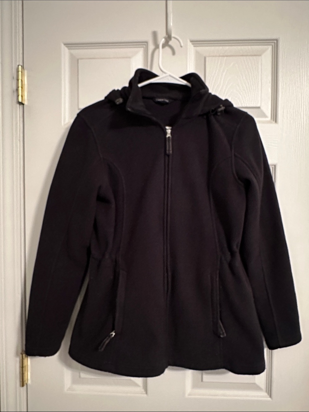 Lands’ End Adjustable Waist Fleece Jacket with Hood